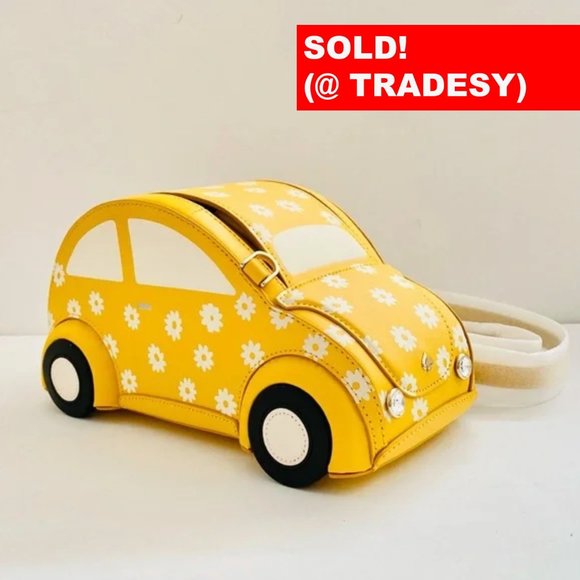kate spade Handbags - KATE SPADE Volkswagen Beetles Yellow Daisies Crossbody Bag